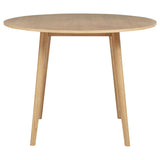 Andrews 48" Round Counter Height Dining Table & Windsor Chairs - Light Ash with Ash, White or Black Chairs – view 9