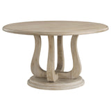 Trofello 60" Round Pedestal Dining Table & Set - 60" Round Table Only