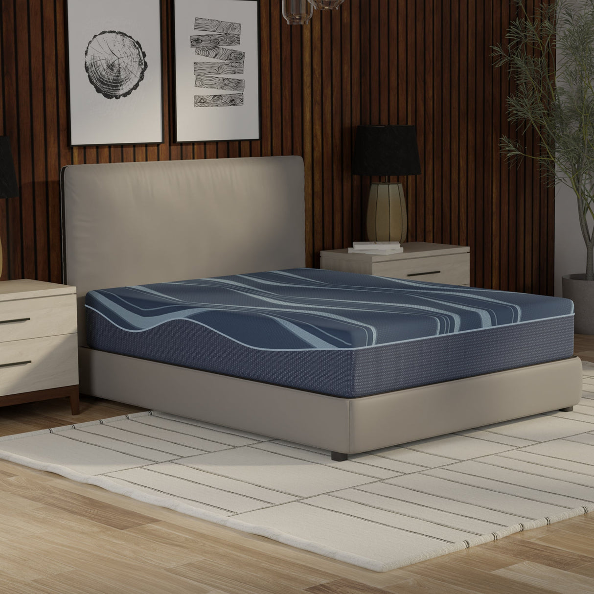 12” ActiveAlign Reactive Copper Zoned Medium Mattress - South Bay