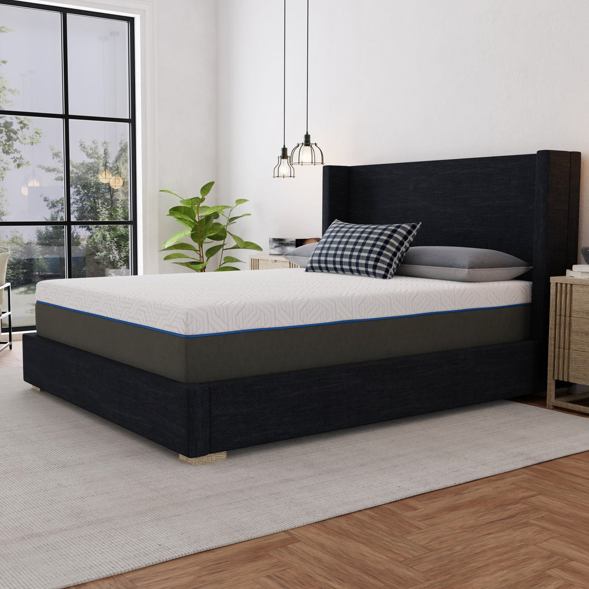12" Lavender Infused Firm Memory Foam Mattress - Supportive & Cool