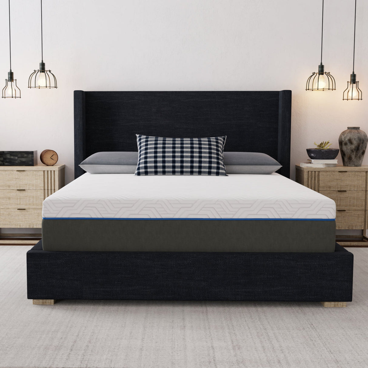 12" Lavender Infused Firm Memory Foam Mattress - Supportive & Cool