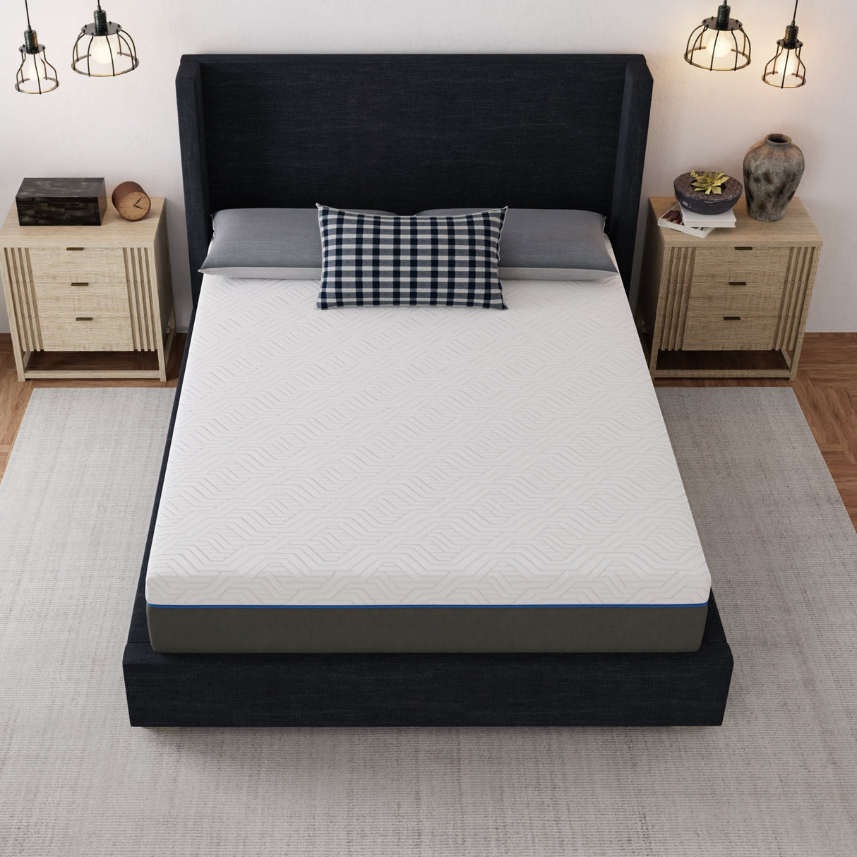 12" Lavender Infused Firm Memory Foam Mattress - Supportive & Cool