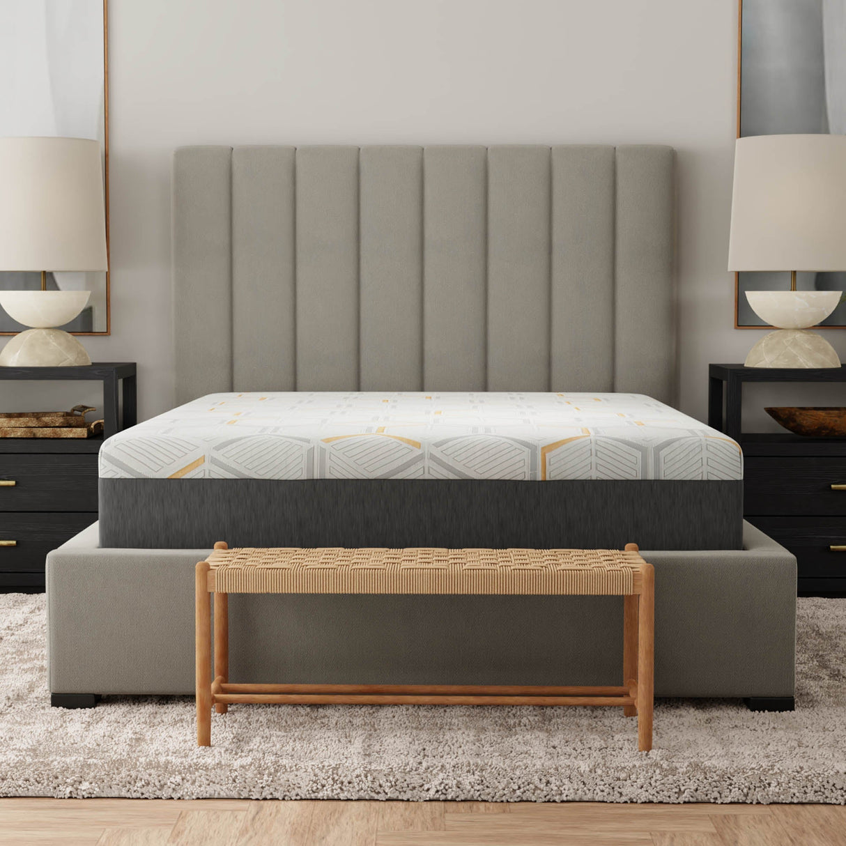 12-Inch Copper Gel Infused Memory Foam Mattress - Medium Comfort