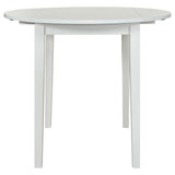 Bucknell 3-Piece Round Drop Leaf Dining Set - Ladder-Back Chairs in White, Natural or Cappuccino – view 9