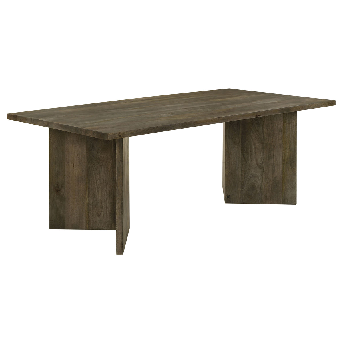 Tyler 80" Solid Mango Wood Dining Table & Chevron Sideboard - 80" Dining Table