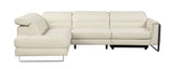 Eminence Full Leather Sectional with Recliner by Nicoletti Sofas