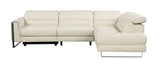 Eminence Full Leather Sectional with Recliner by Nicoletti Sofas