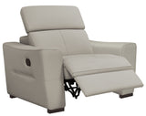 6021 Reclining Leather Sectional & Armchair