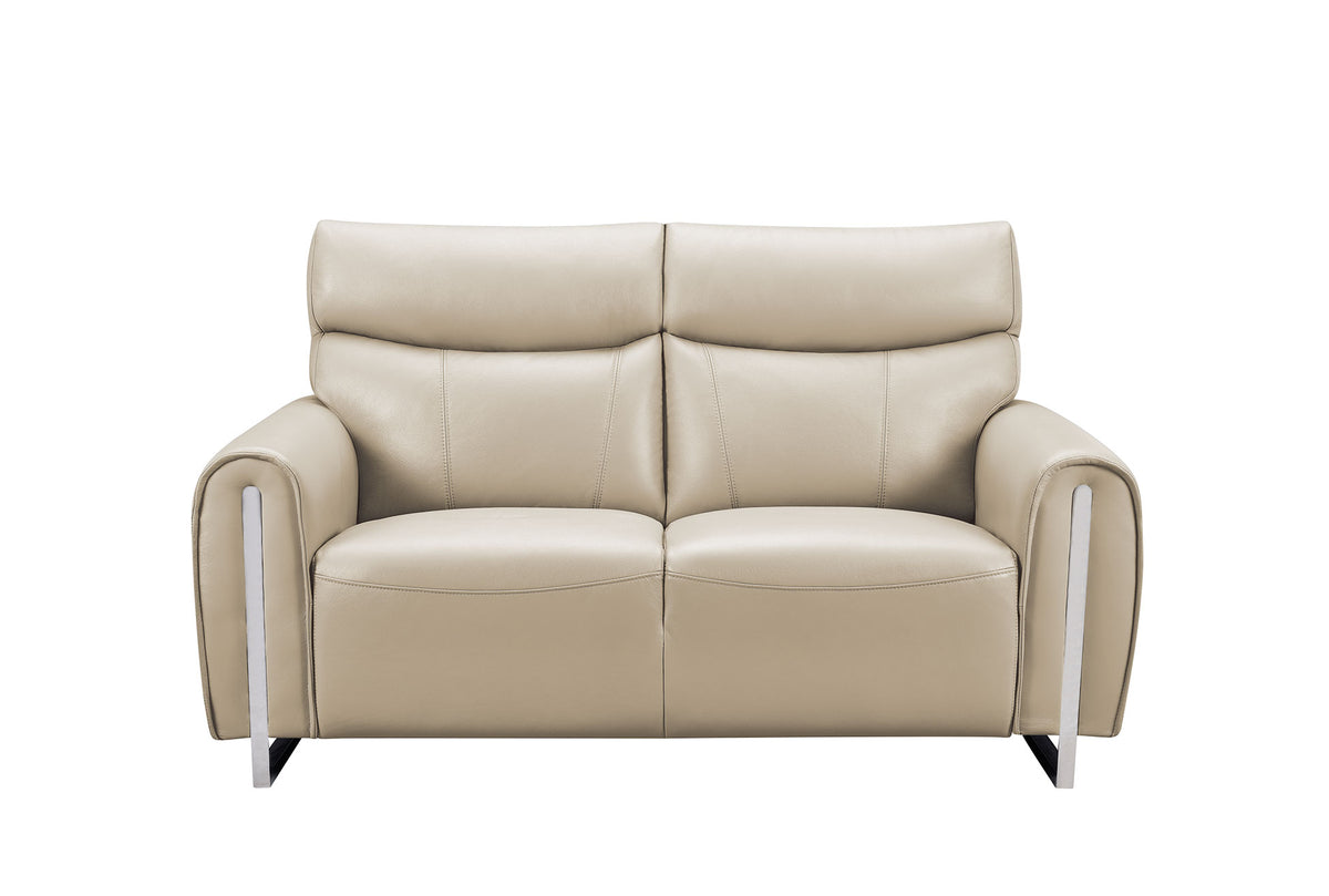 6053 Modern Leather Sofa, Loveseat & Chair
