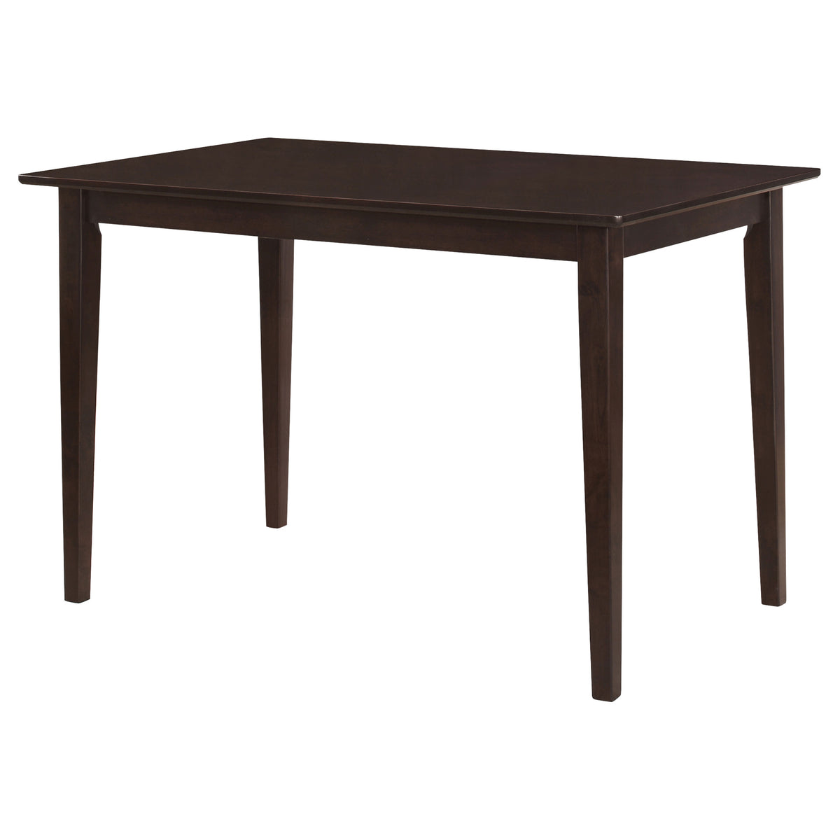 Gomez 5-Piece Dining Set - 47" Rectangular Table & 4 Slat-Back Chairs in Cappuccino – view 3
