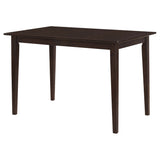 Gomez 5-Piece Dining Set - 47" Rectangular Table & 4 Slat-Back Chairs in Cappuccino – view 3
