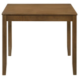 Parkwood 5-Piece Square Dining Set - Compact Table & 4 Slat-Back Chairs in Honey Brown or Charcoal – view 5