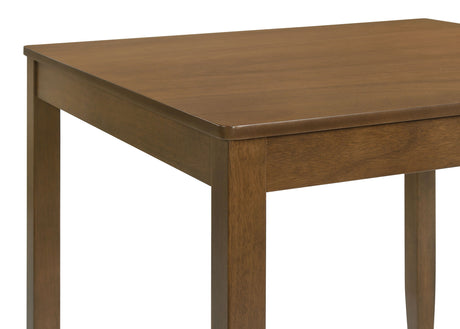 Parkwood 5-Piece Square Dining Set - Compact Table & 4 Slat-Back Chairs in Honey Brown or Charcoal – view 7