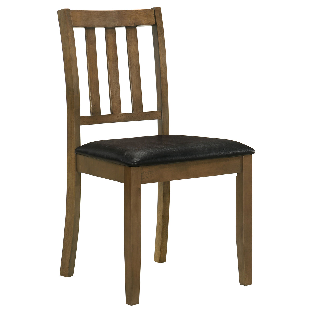 Parkwood 5-Piece Square Dining Set - Compact Table & 4 Slat-Back Chairs in Honey Brown or Charcoal – view 8
