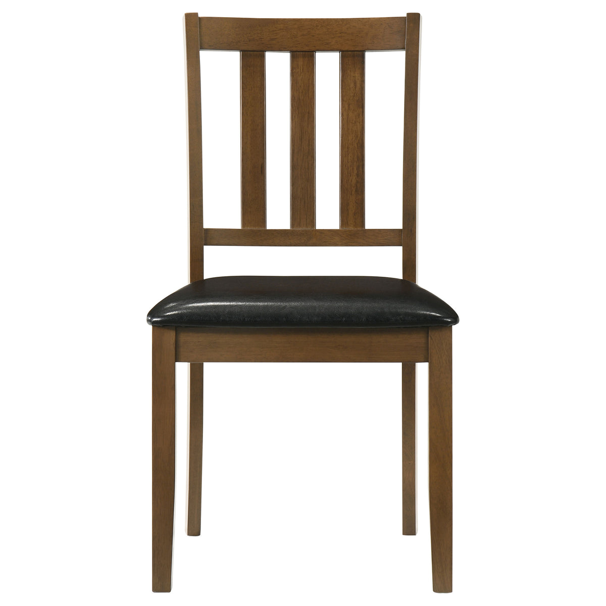 Parkwood 5-Piece Square Dining Set - Compact Table & 4 Slat-Back Chairs in Honey Brown or Charcoal – view 9
