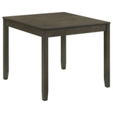 Parkwood 5-Piece Square Dining Set - Compact Table & 4 Slat-Back Chairs in Honey Brown or Charcoal – view 16