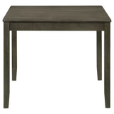 Parkwood 5-Piece Square Dining Set - Compact Table & 4 Slat-Back Chairs in Honey Brown or Charcoal – view 17
