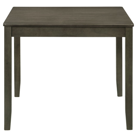 Parkwood 5-Piece Square Dining Set - Compact Table & 4 Slat-Back Chairs in Honey Brown or Charcoal – view 17