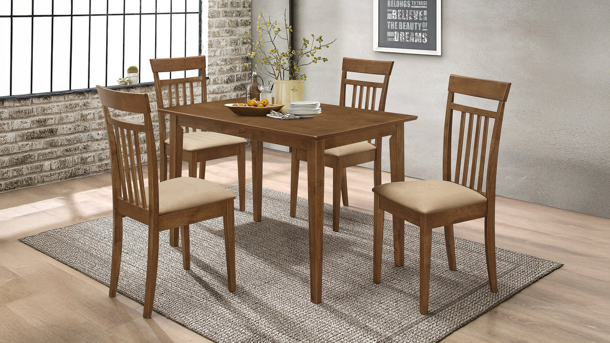 Robles 5-Piece Dining Set - 5pcs- Table + 4 Side Chairs
