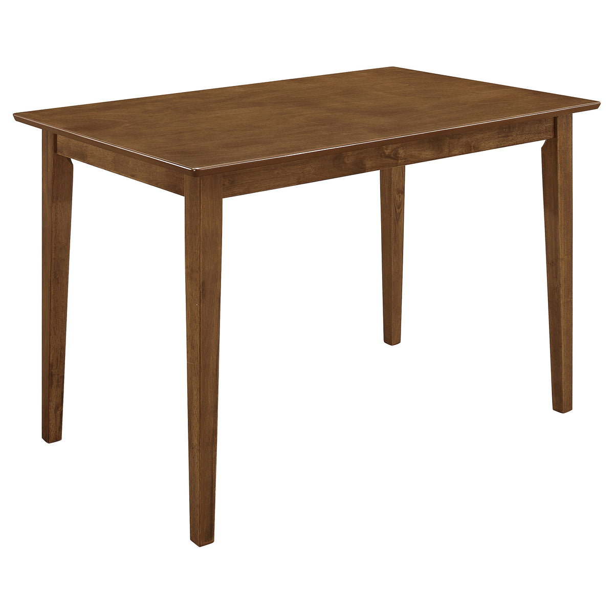 Robles 5-Piece Dining Set - Chestnut Table & 4 Mission Slat-Back Chairs with Beige Seats – view 4