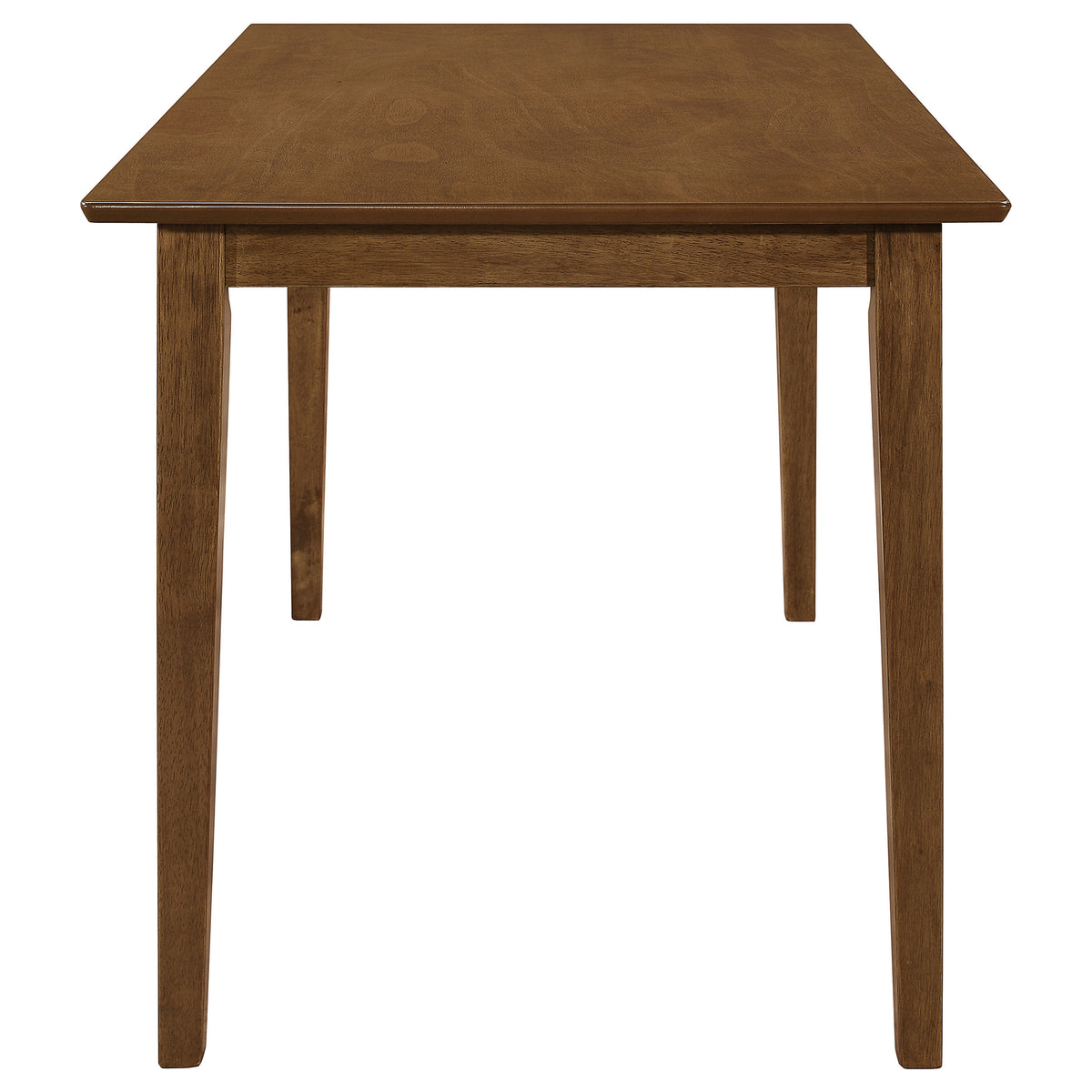 Robles 5-Piece Dining Set - Chestnut Table & 4 Mission Slat-Back Chairs with Beige Seats – view 6