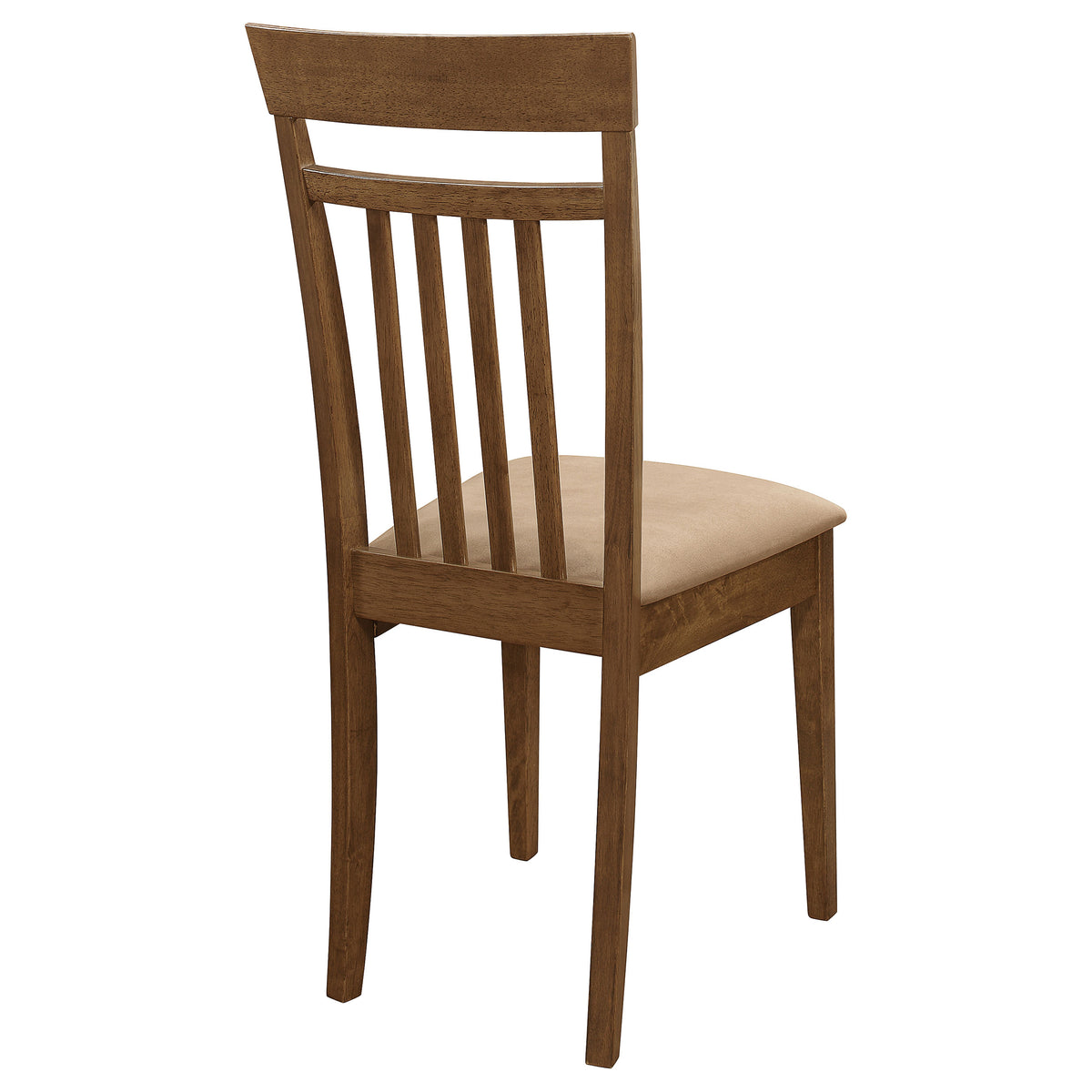 Robles 5-Piece Dining Set - Chestnut Table & 4 Mission Slat-Back Chairs with Beige Seats – view 15