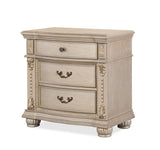 Evelyn Champagne Bedroom 5 Pc Set with Tufted Bed, Dresser, Mirror & Chest