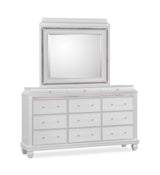 Sabrina Bedroom Collection in White Modern Glam