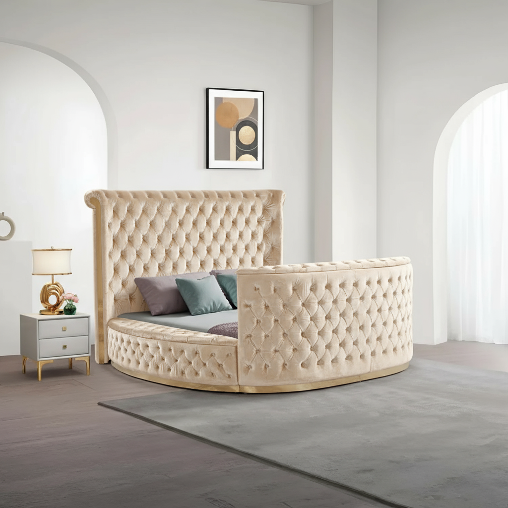 Angel Velvet Bed