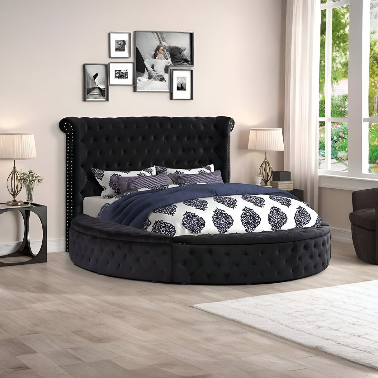 Upholstered Velvet Bed