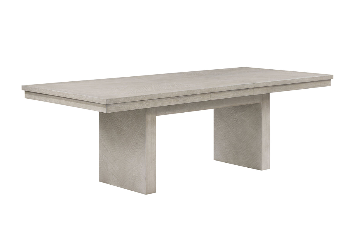 Celine 7-Piece Modern Wood Dining Set - Includes Table, 2 Arm Chairs and 4 Side Chairs