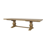 Florence French Country Dining - 126" Trestle Extension Table, 60" Round Pedestal Table & Sideboard in Rustic Honey – view 11