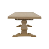 Florence French Country Dining - 126" Trestle Extension Table, 60" Round Pedestal Table & Sideboard in Rustic Honey – view 12