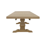 Florence French Country Dining - 126" Trestle Extension Table, 60" Round Pedestal Table & Sideboard in Rustic Honey – view 13
