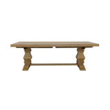 Florence French Country Dining - 126" Trestle Extension Table, 60" Round Pedestal Table & Sideboard in Rustic Honey – view 14