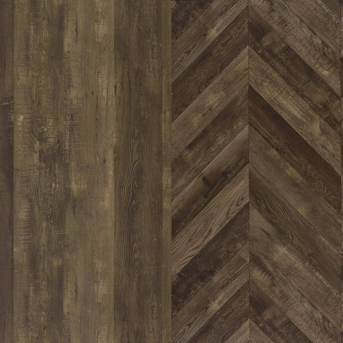 Mendoza 2-Door Bar Cabinet with Wine & Stemware Storage - Rustic Oak Herringbone – view 12