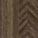 Mendoza 2-Door Bar Cabinet with Wine & Stemware Storage - Rustic Oak Herringbone – view 12