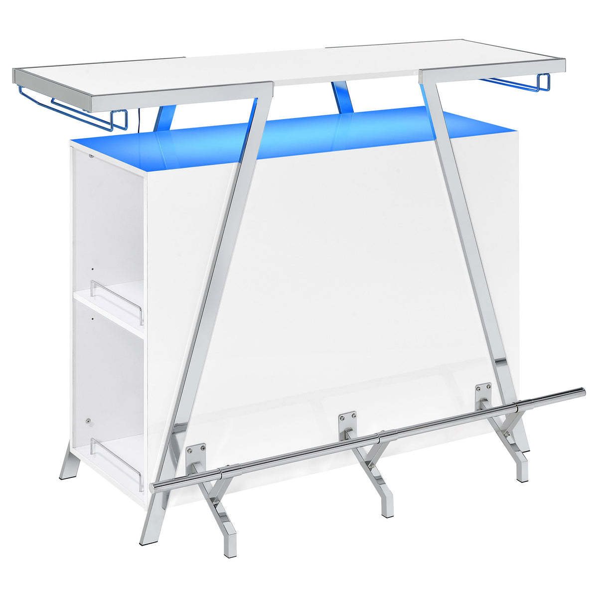 Araceli Freestanding Home Bar Cabinet with Color-Changing LED