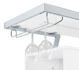 Araceli Freestanding Home Bar Cabinet with Color-Changing LED - White High Gloss & Chrome – view 20