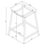 Jovani Backless Acrylic Counter Stools (Set of 2) - Clear Curved Seats on Chrome Frames – view 8