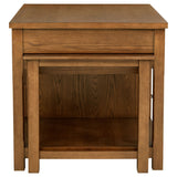 Mayfair 3-Piece Kitchen Island with Pull-Out Extension Table & 2 Stools - 10 Drawers in Dark Oak – view 8