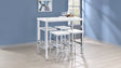 Natividad 5-Piece Pub Height Bar Table Set - 5pcs- Bar Table + 4 Stools