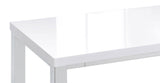 Natividad 5-Piece Pub Height Bar Table Set - White High Gloss with Chrome Frames & 4 Backless Stools – view 9