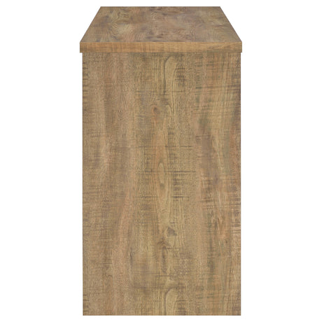Topanga 47" Freestanding Home Bar - Mango Finish with 12-Bottle Wine Grid & Stemware Racks – view 9