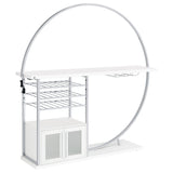 Risley Circular LED Wine Cabinet - 
