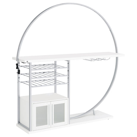 Risley Circular LED Wine Cabinet - 