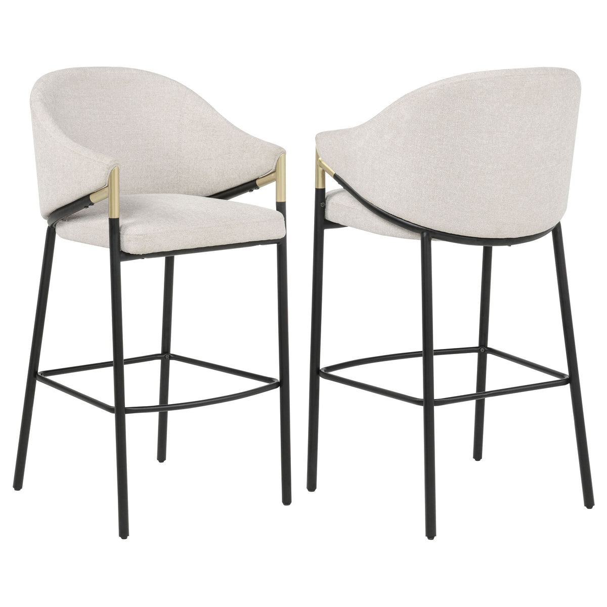 Chadwick High-Back Bar Chairs, Set of 2
