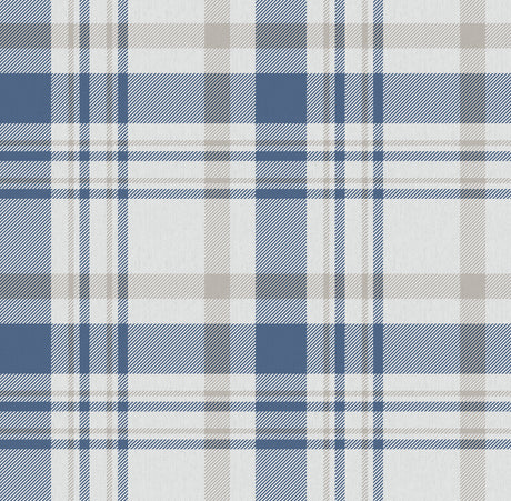 Galerie Spring Blossom Plaid Wallpaper