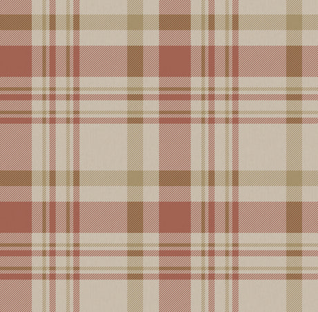 Galerie Spring Blossom Plaid Wallpaper