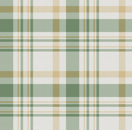 Galerie Spring Blossom Plaid Wallpaper